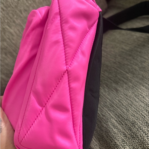 Marc Jacobs Neon Pink Mini Backpack with Black Accents